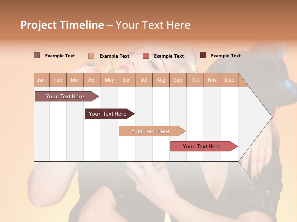 Funny Teenager Black PowerPoint Template