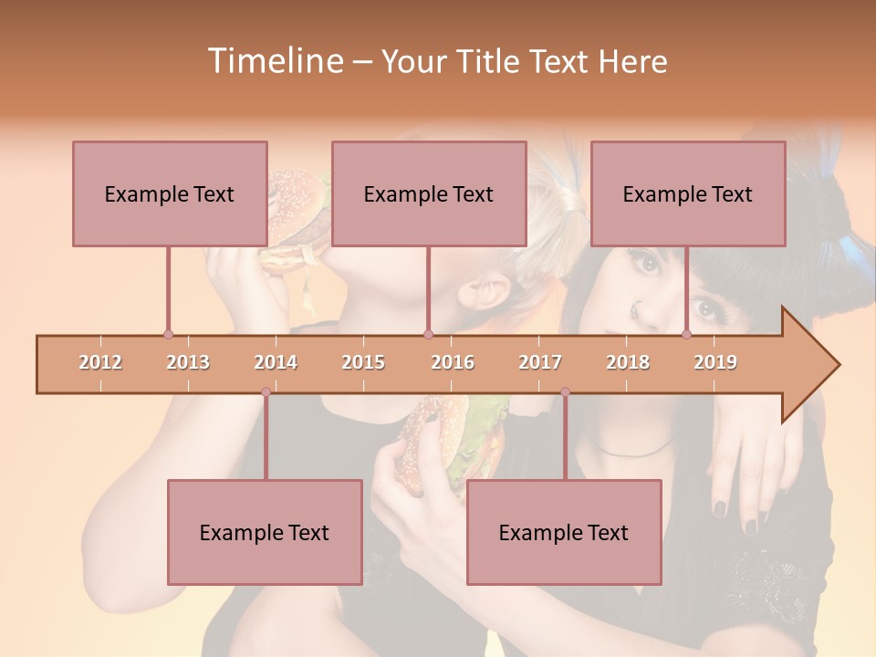 Funny Teenager Black PowerPoint Template