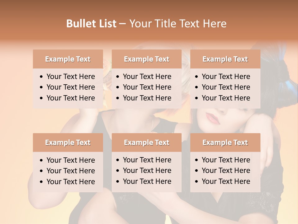 Funny Teenager Black PowerPoint Template