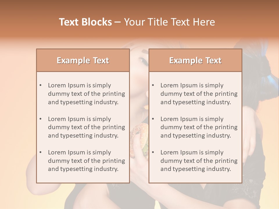 Funny Teenager Black PowerPoint Template