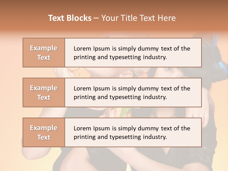 Funny Teenager Black PowerPoint Template