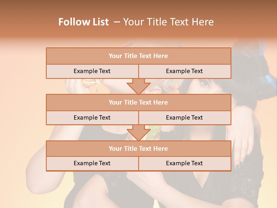 Funny Teenager Black PowerPoint Template