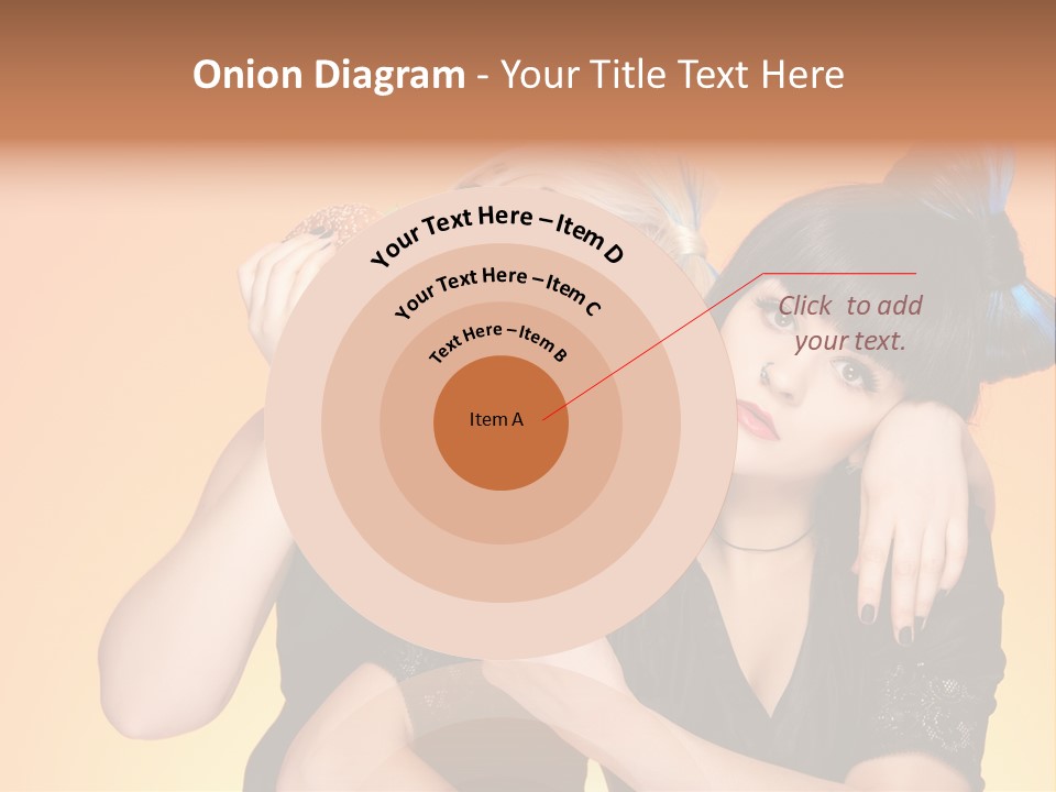 Funny Teenager Black PowerPoint Template