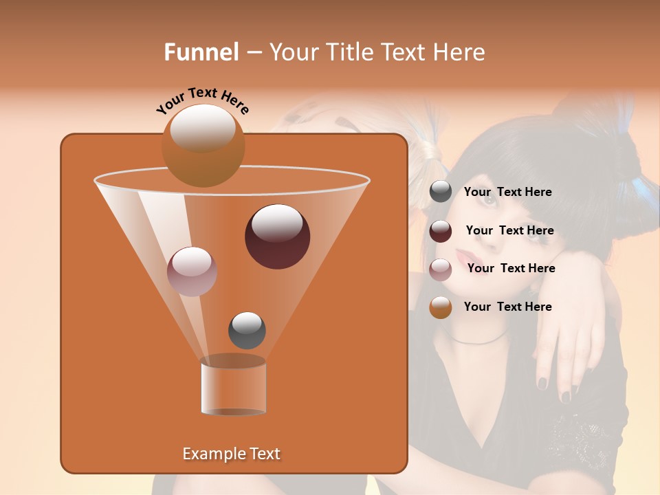 Funny Teenager Black PowerPoint Template