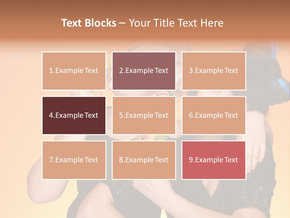 Funny Teenager Black PowerPoint Template