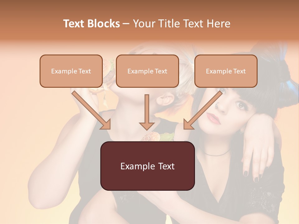 Funny Teenager Black PowerPoint Template