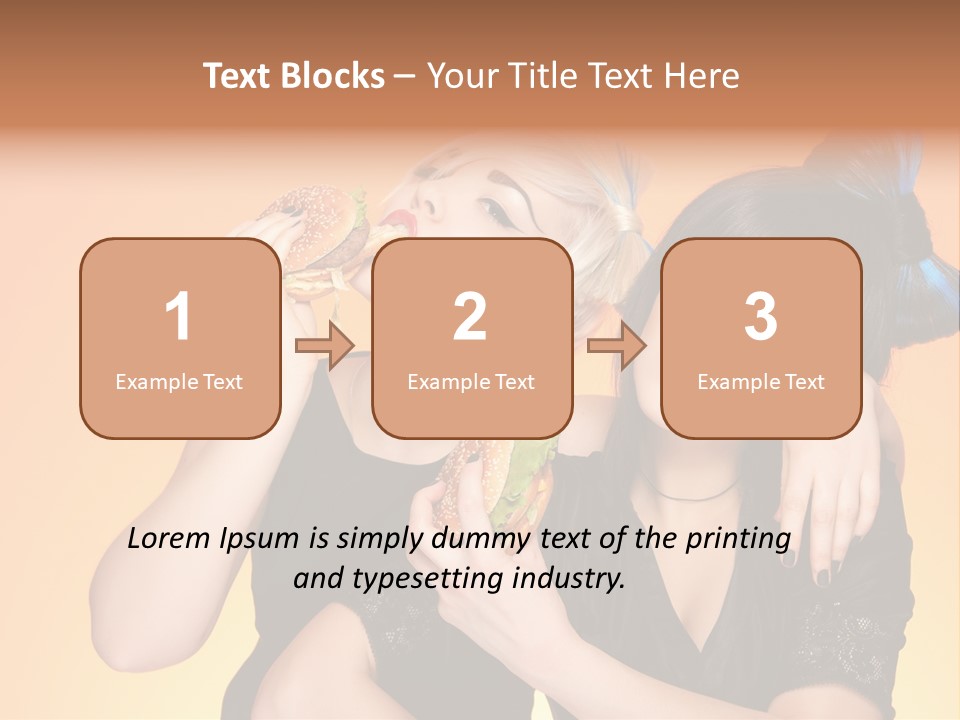 Funny Teenager Black PowerPoint Template