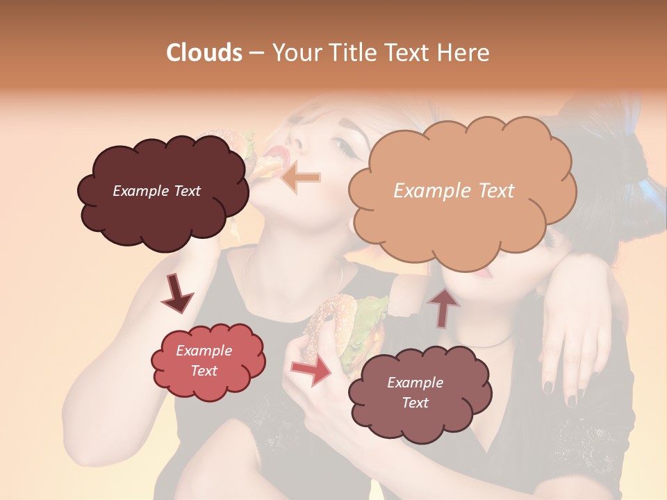 Funny Teenager Black PowerPoint Template