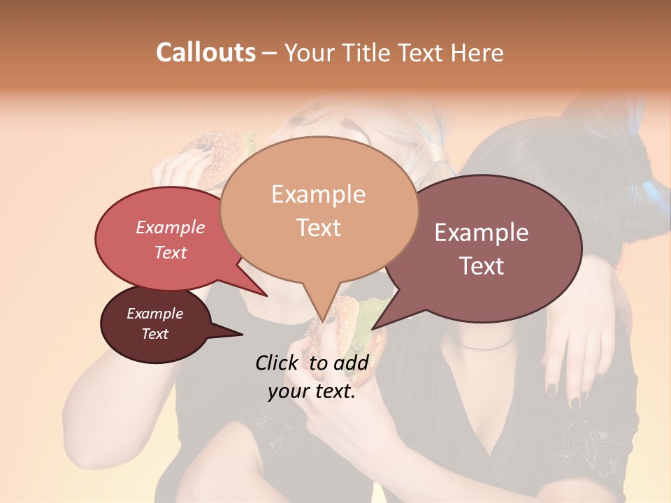 Funny Teenager Black PowerPoint Template