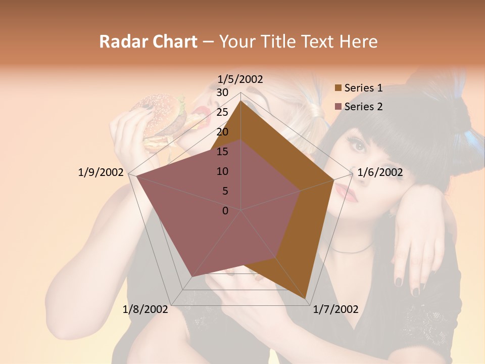 Funny Teenager Black PowerPoint Template