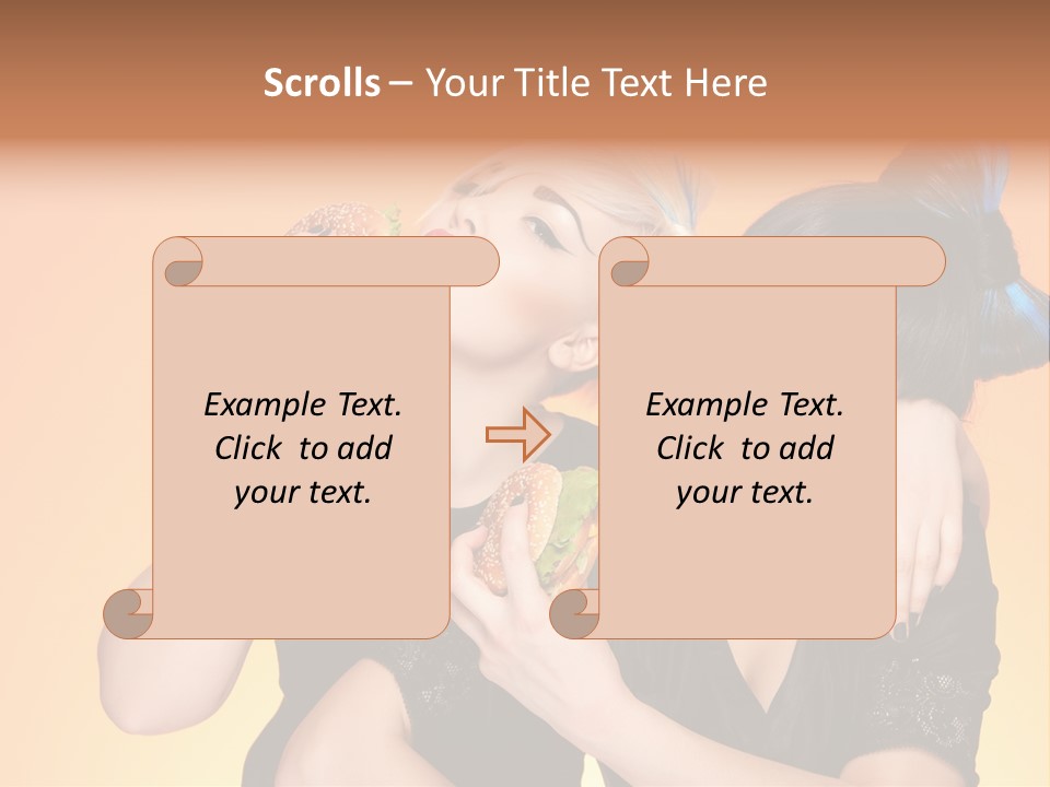 Funny Teenager Black PowerPoint Template