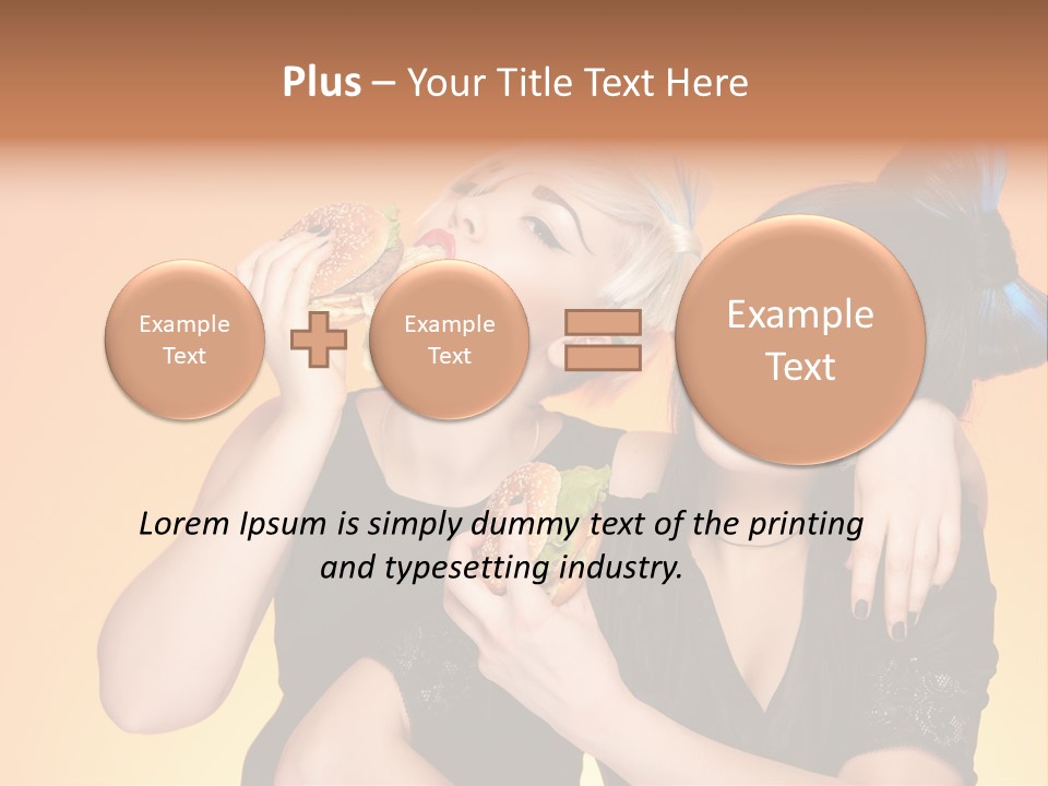 Funny Teenager Black PowerPoint Template