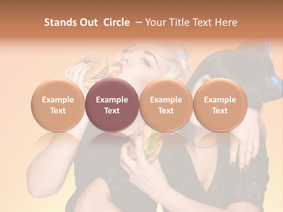 Funny Teenager Black PowerPoint Template