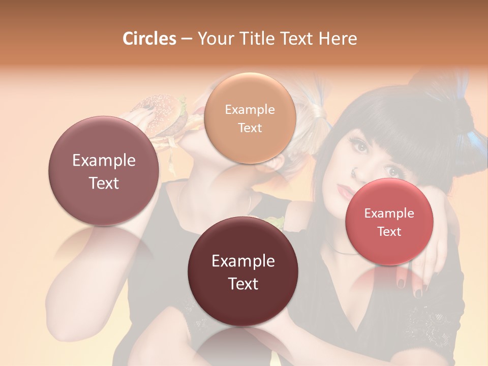 Funny Teenager Black PowerPoint Template