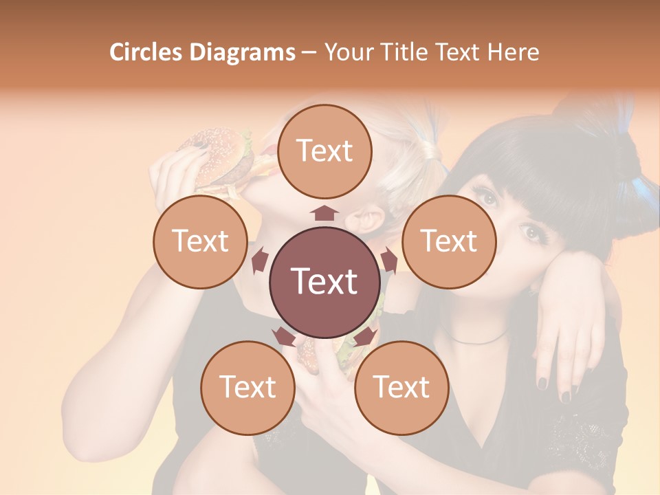 Funny Teenager Black PowerPoint Template