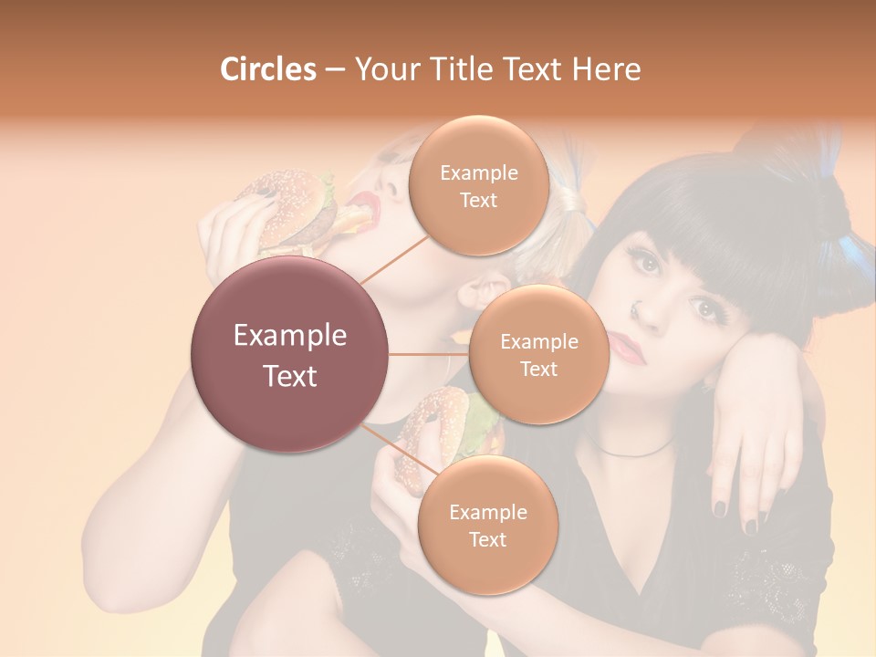 Funny Teenager Black PowerPoint Template