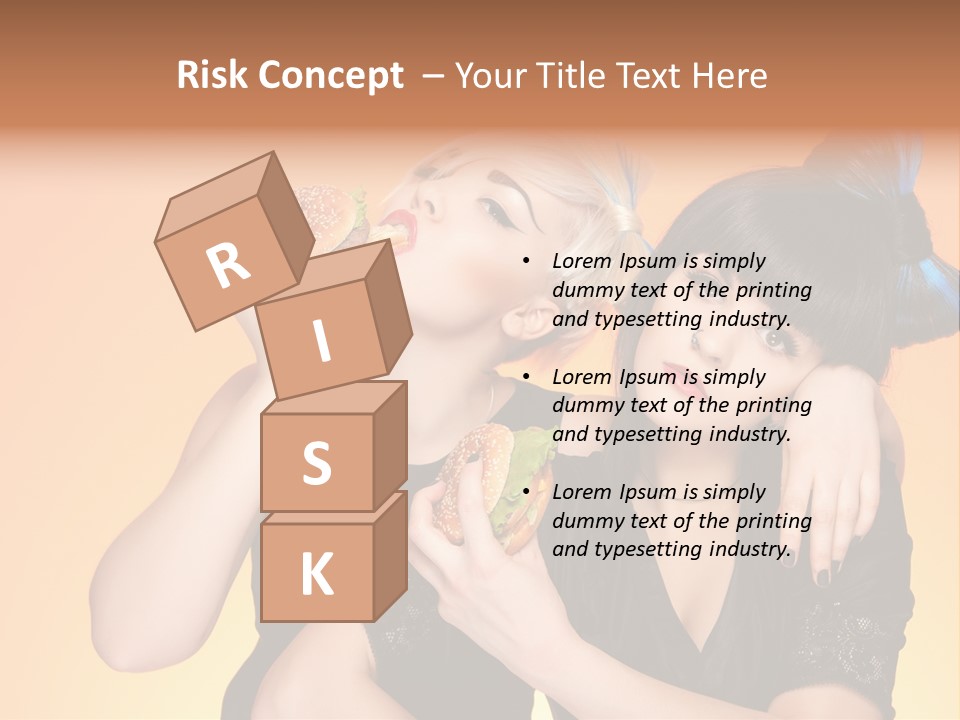 Funny Teenager Black PowerPoint Template