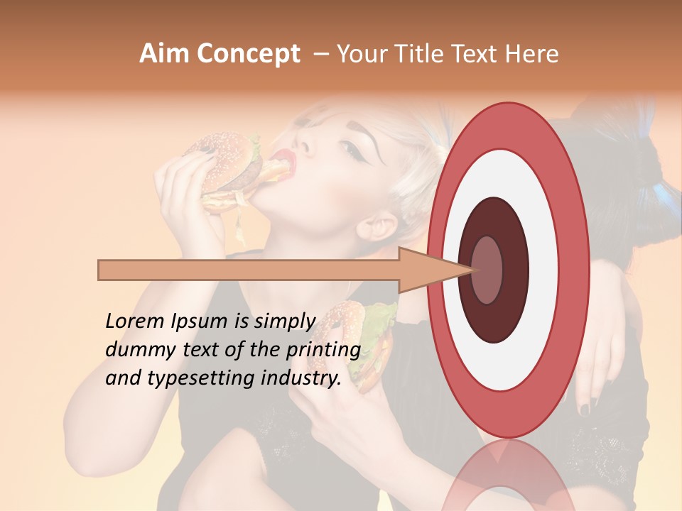 Funny Teenager Black PowerPoint Template