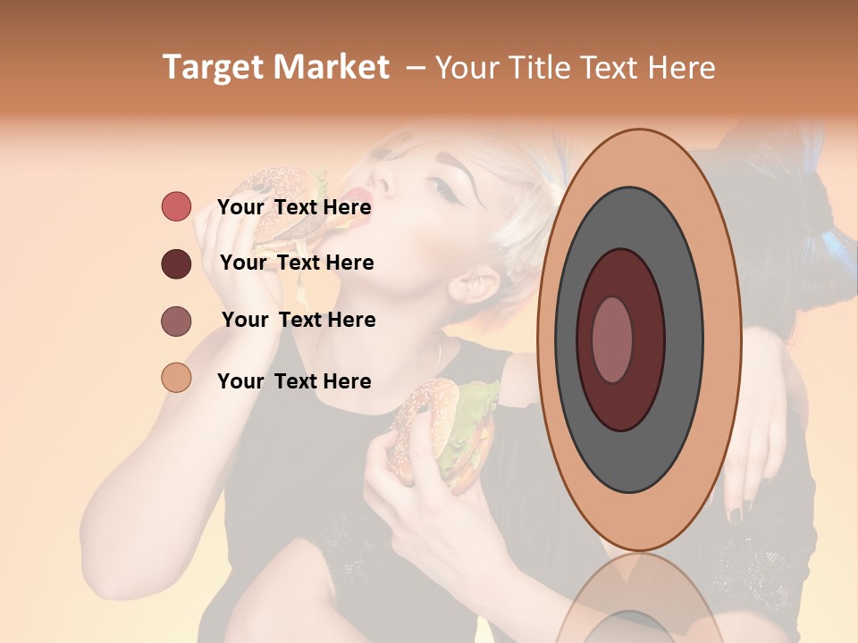 Funny Teenager Black PowerPoint Template