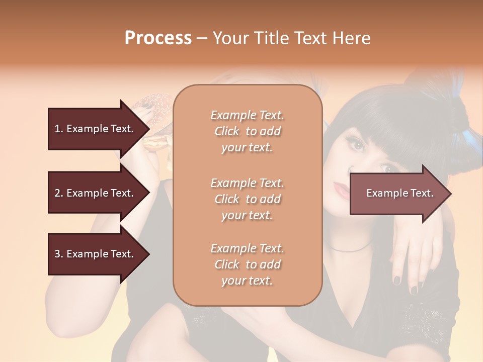 Funny Teenager Black PowerPoint Template