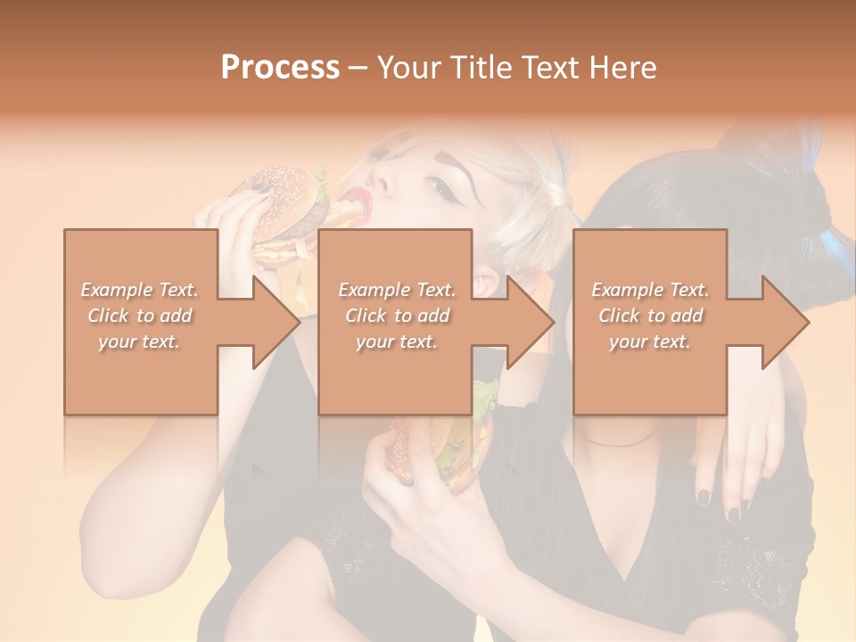 Funny Teenager Black PowerPoint Template
