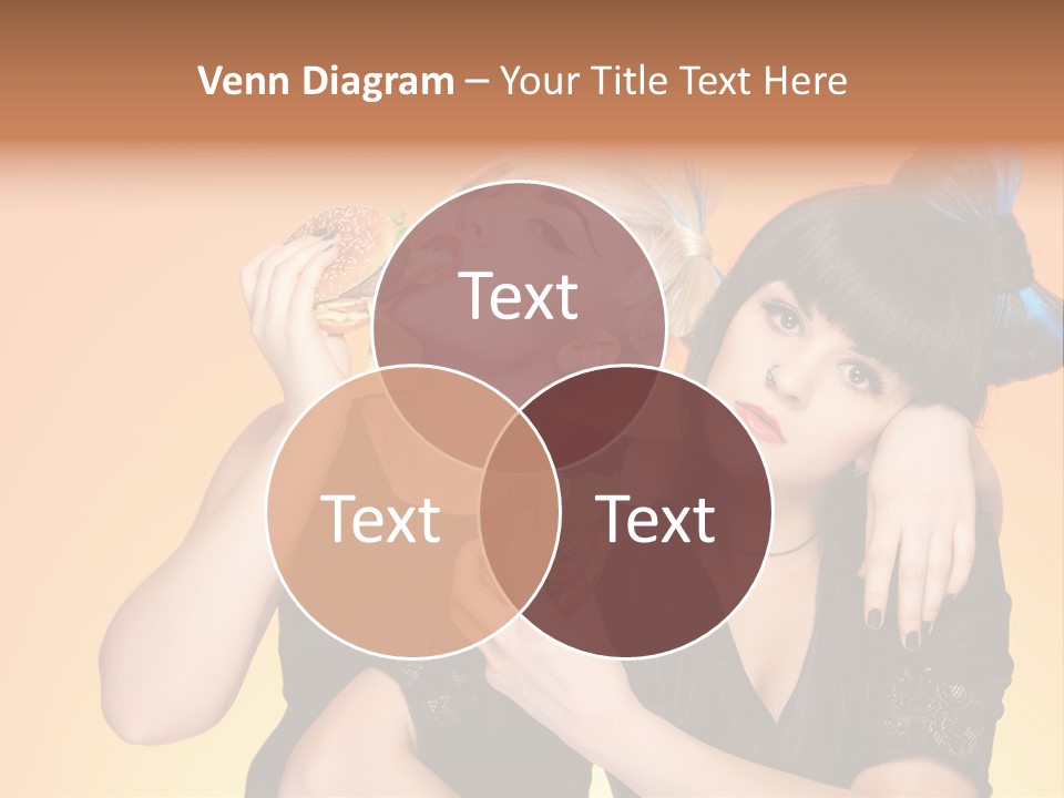 Funny Teenager Black PowerPoint Template