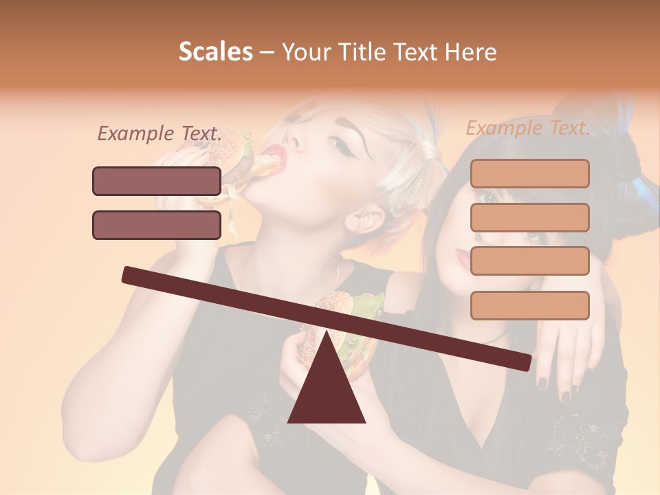 Funny Teenager Black PowerPoint Template