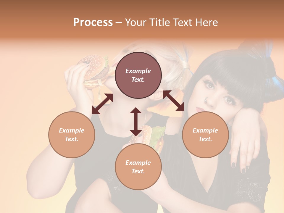 Funny Teenager Black PowerPoint Template