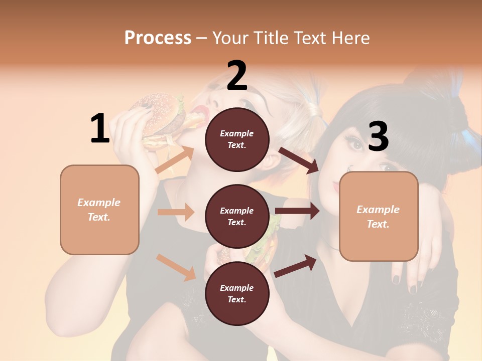 Funny Teenager Black PowerPoint Template