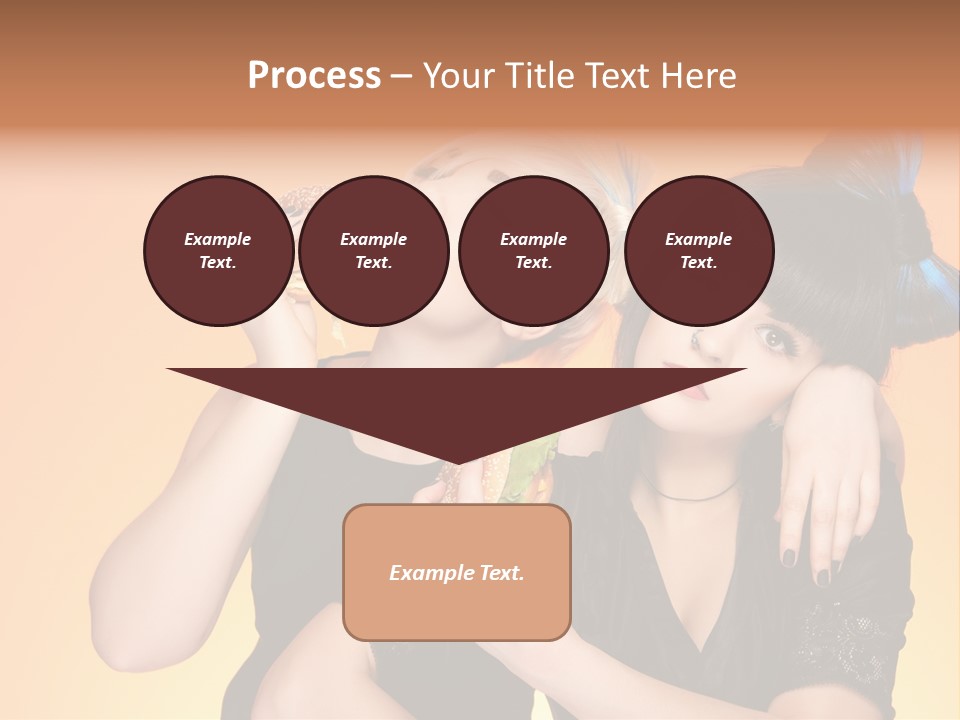 Funny Teenager Black PowerPoint Template