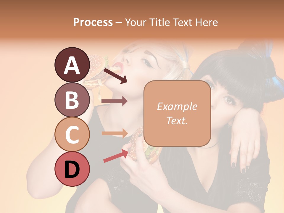 Funny Teenager Black PowerPoint Template