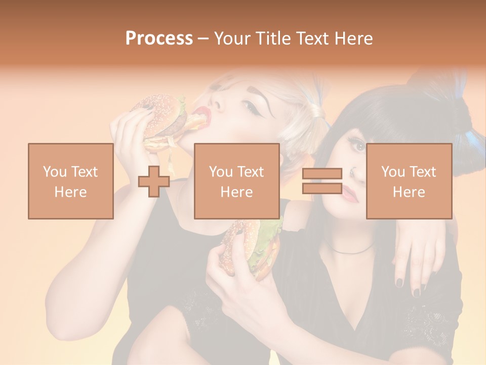 Funny Teenager Black PowerPoint Template