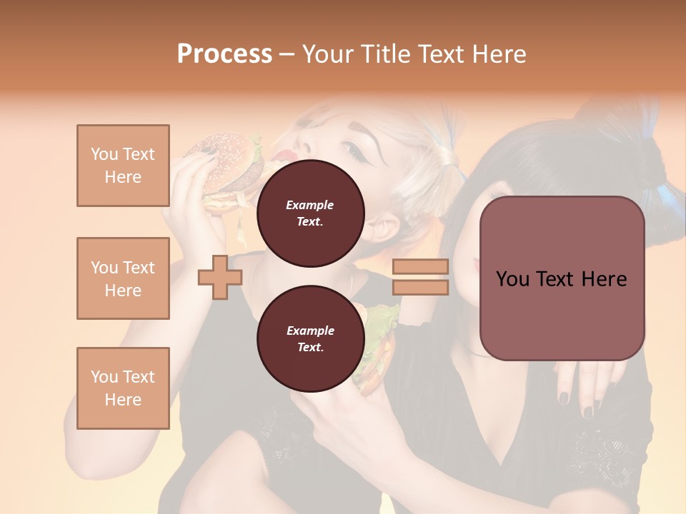 Funny Teenager Black PowerPoint Template