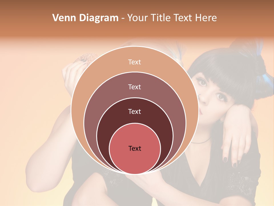 Funny Teenager Black PowerPoint Template