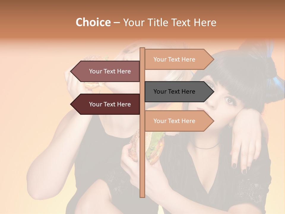 Funny Teenager Black PowerPoint Template