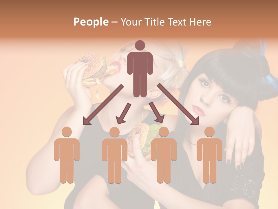 Funny Teenager Black PowerPoint Template