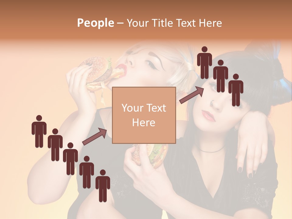 Funny Teenager Black PowerPoint Template