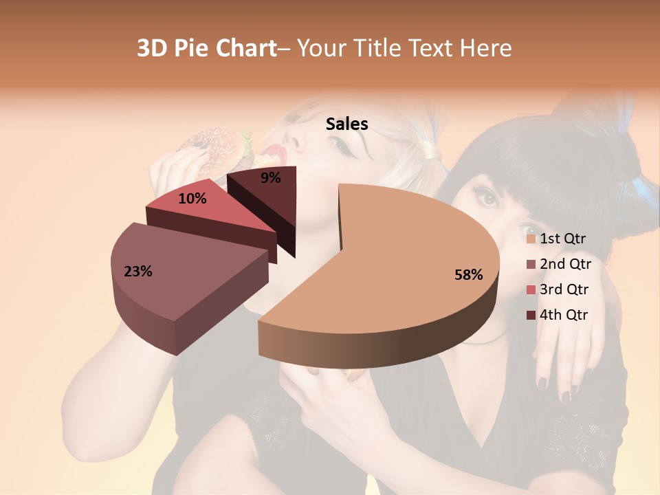 Funny Teenager Black PowerPoint Template