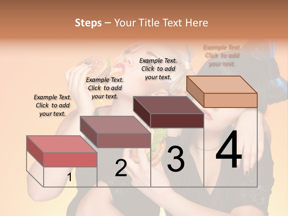 Funny Teenager Black PowerPoint Template