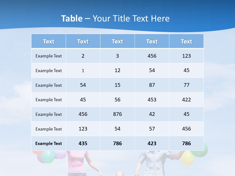 Mother People Three PowerPoint Template