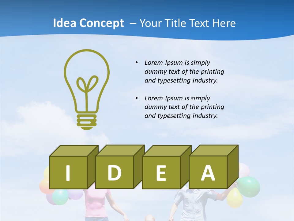 Mother People Three PowerPoint Template