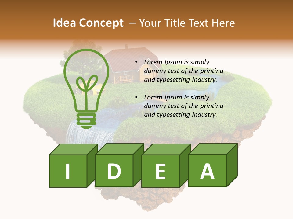Idyllic Home Nature PowerPoint Template