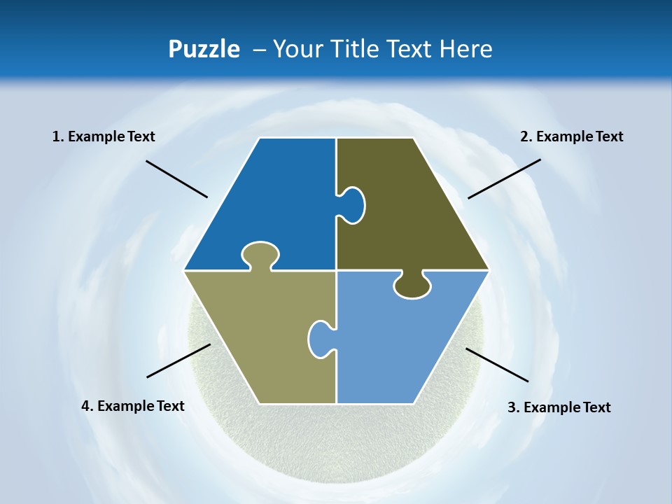 Cute Greenery Earth PowerPoint Template