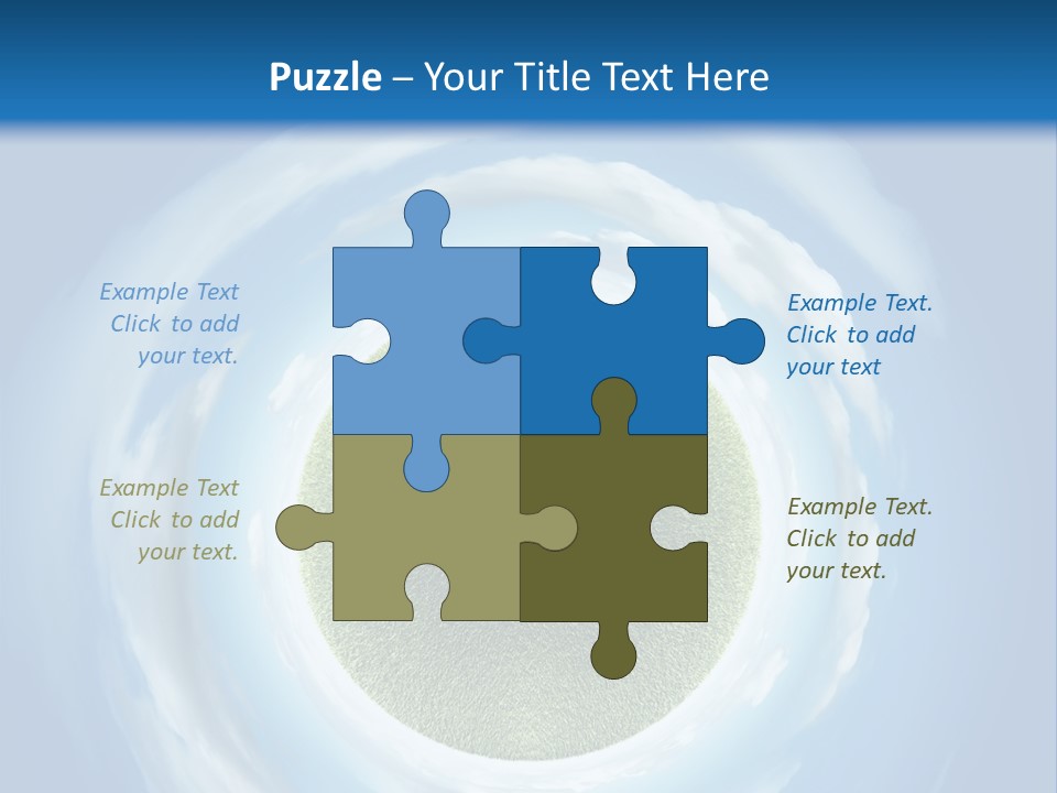 Cute Greenery Earth PowerPoint Template