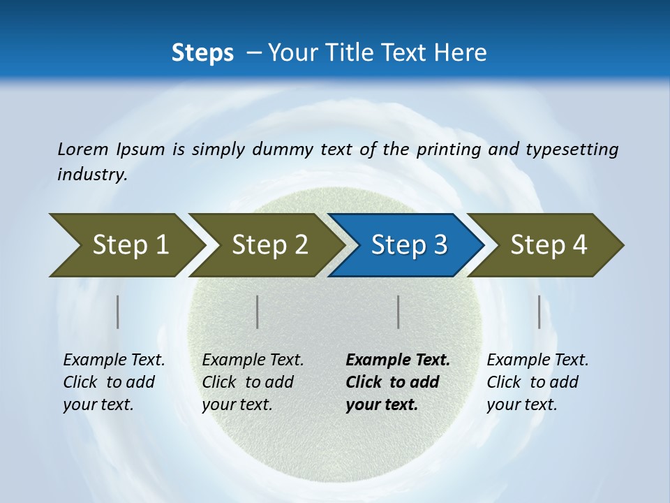 Cute Greenery Earth PowerPoint Template