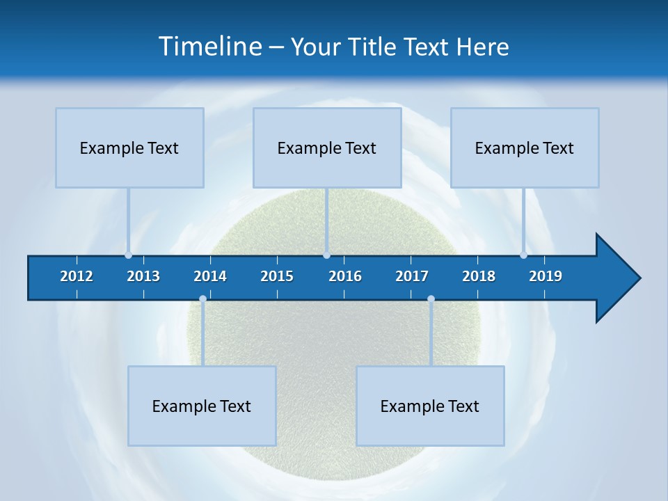 Cute Greenery Earth PowerPoint Template