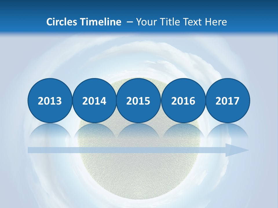 Cute Greenery Earth PowerPoint Template