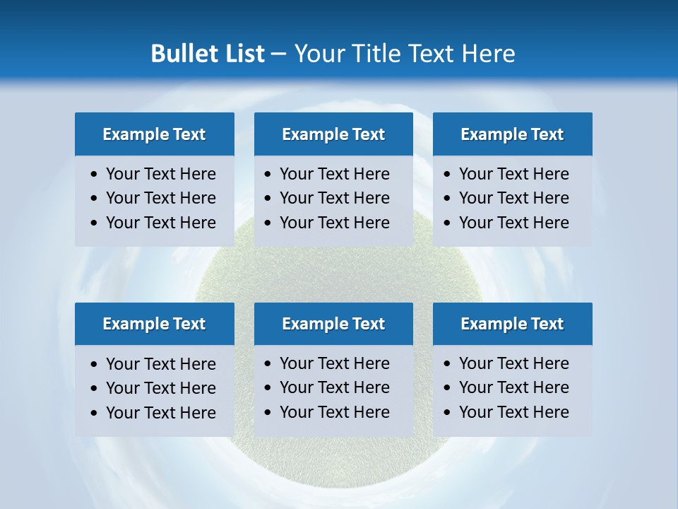 Cute Greenery Earth PowerPoint Template