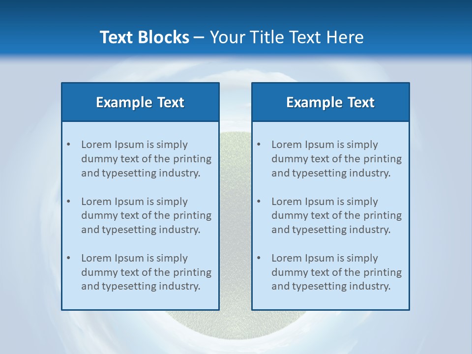 Cute Greenery Earth PowerPoint Template