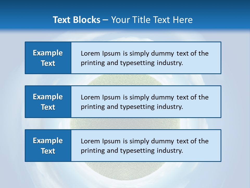 Cute Greenery Earth PowerPoint Template